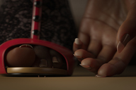 micro toes high_heels shrunken_man dark_skin tinies hanging_on digital_render open_toe uschi3
