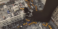 giantess city destruction rubble vehicles nylon crowds running_away mike973 digital_render
