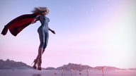 nude comic high_heels superhero shrunken_woman shrunken_man leather latex twilight digital_render hovering lfcfan silverstar