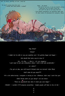 drawing giantess nude giga large_breasts long_hair smiling story red_hair lying_down neon_genesis_evangelion outdoors ripped_clothing asuka_langley iwillsunder