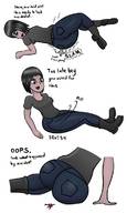 drawing black_hair long_hair clothed butt_crush blood sitting looking_down no_background corrodedspoon