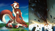 drawing giantess nude pussy furry tail anthro city color large_breasts butt clit cum destruction buildings low_angle yellow_eyes paws looking_down asshole lake thighs sideboob squeezing sucked_in paw_pads multicolored_hair anon bare_legs hand_on_buttcheek smirking notbad621 ych claire_(golderoug) golderoug