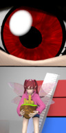 micro wings clothed handheld fairy castle twintails eye ruler digital_render matokabane