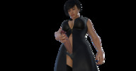 giantess masturbation black_hair large_breasts futanari penis cleavage short_hair looking_down pinned no_background digital_render large_penis
