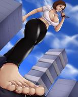 drawing giantess crush city color barefoot blood foot_crush cruel hand_crush swgtsdrawing