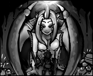 breasts nipples giantess nude dragoness wings dragon monochrome knight crawling vivian looming cavern mspaintgts treasure