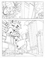 breasts drawing growth giantess panties dragoness horns rabid tail manga city monochrome destruction anime goddess outgrowing_building ponytail
