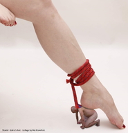 collage feet barefoot kneeling shrunken_man naked_man under_foot msku edinas_feet