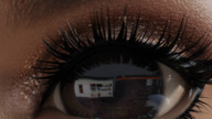 micro nude eye unaware shrunken_woman hanging_on eyelashes digital_render notch