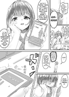 drawing micro panties upskirt comic monochrome clothed low_angle english dialogue panels