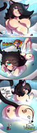 drawing nude black_hair color large_breasts blue_eyes bath water shrunken_people tub june adrianna on_butt soapy mspaintgts cutaway joey