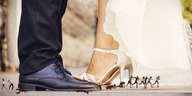 crush collage feet high_heels shoes blood couple shrunken_people cruel wedding dress_shoes
