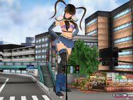 giantess city bra skirt boots foot_crush june_jules