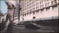 city traffic buildings street sandals legs animation walking vehicles outdoors crowds lana_del_rey