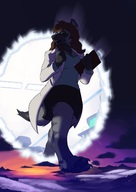 drawing giantess crush feet furry giga anthro city color destruction barefoot skirt ocean glasses brunette hyena paws portal looming walking unaware open_mouth mountains scientist pencil exploration sky commission lab_coat neopuc paw_pads impending_doom kerneldecoy