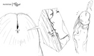 drawing micro monochrome cum giant male penis climbing kissing heart shrunken_woman no_background cumshot cutaway onioniogre