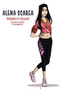 drawing black_hair long_hair clothed smiling looking_down hand_on_hips bare_midriff sheograth10