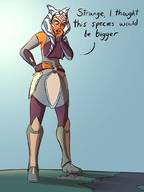 breasts drawing giantess giga horns city mega alien color large_breasts armor planet skirt ocean boots star_wars belt headband orange_skin togruta caiman2 ahsoka_tano jedi ahsoka Mega lekku