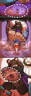 drawing feet comic color barefoot brunette sweat low_angle multiple_sizes in_shoe shrunken_woman entrapment smelly mouse_girl mspaintgts lexisizestuff shoe_entrapment kathryn solar