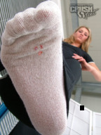 crush collage blonde long_hair blood socks shrunken_people big_r raised_foot