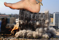 crush feet city destruction giant male buildings foot_crush outdoors