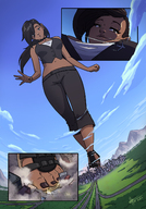 drawing giantess city mega color destruction rampage sandals dark_skin strikewind zerohour