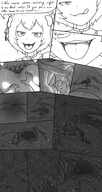drawing vore comic monochrome tongue wet saliva anime stomach throat inside_mouth swallowed inside_stomach point_of_view dialogue panels cat_boy internal_view slimy femboy monster_boy re_zero felix_argyle thatkeiguy