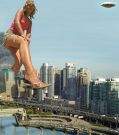 giantess collage city mega destruction