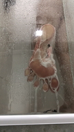 collage toes barefoot soles wet shower shrunken_man pinned under_glass msku