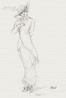 drawing monochrome high_heels unknown_artist foot_crush shrunken_man no_background
