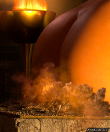 giantess nude city mega butt destruction butt_crush sitting bedroom digital_render ashkiiwolf safyia
