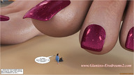 feet toes shrunken_man ilayhu imminent_crush digital_render giantess-erodreams2