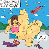 drawing giantess color barefoot brunette worship pool 778sdesire