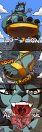 drawing giantess crush vore furry giga city comic color tongue destruction high_heels saliva foot_crush shoe_crush mspaintgts felicia