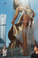 giantess collage feet street foot_crush point_of_view running_away crushing_car giantess_fx