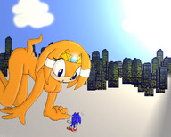 drawing giantess nude anime sonic_the_hedgehog