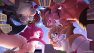 bikini breasts drawing nipples giantess nude pussy furry dragoness tail anthro city color long_hair tongue clit blue_eyes buildings helicopter red_eyes brunette purple_eyes low_angle red_hair underboob open_mouth giantesses cat_girl thighs outdoors point_of_view looking_at_viewer commission charlie squeezing dog_girl scalie iris hand_on_thigh shark_girl fins ari kaluvien discordthege steph