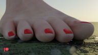 giantess feet giga city barefoot red_nails digital_render elegts