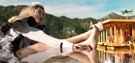 giantess blonde long_hair toes barefoot soles smiling outdoors digital_render velocityvektor