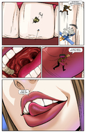 drawing giantess micro vore comic color teeth saliva lips unaware nose vorefan proky terra_nova