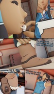 gentle feet handheld toes soles brunette sequence insole in_shoe story ponytail boots kissing shrunken_man dark_skin indoors willing under_foot avatar between_fingers stretching raised_foot dialogue see_through panels shoe_insertion korra digital_render bantoras