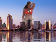 bikini giantess collage city mega water brunette sunglasses 21nafin hailey_hart