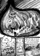drawing gentle vore furry anthro comic monochrome story stomach romantic adventure science_fiction internal_view jaggedjagd plot_intensive giant_things_and_tiny_things