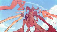 bikini drawing feet color barefoot shrunken_people looking_down point_of_view hanging_on stuck_to_foot looking_at_tiny ozzidevs