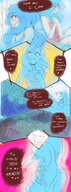 drawing comic long_hair crying shrunken_woman hugging dialogue panels cutaway giantesssabs trans