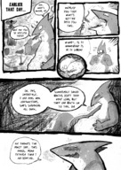 drawing gentle furry anthro comic monochrome story romantic adventure dialogue science_fiction jaggedjagd plot_intensive giant_things_and_tiny_things