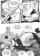 drawing gentle furry anthro comic monochrome story romantic adventure dialogue science_fiction jaggedjagd plot_intensive giant_things_and_tiny_things
