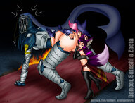 drawing pussy color armor surprised lesbians shrunken_woman ass_worship mask oral_sex all_fours fox_girl looking_back ripped_clothing semi_nude dark_souls helmet dancer_of_the_boreal_valley evil-rick