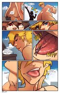 drawing growth nude vore blonde comic color tongue destruction giant blue_eyes saliva story cruel dialogue cbl_art