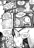 drawing gentle furry anthro comic monochrome story romantic adventure dialogue science_fiction jaggedjagd plot_intensive giant_things_and_tiny_things